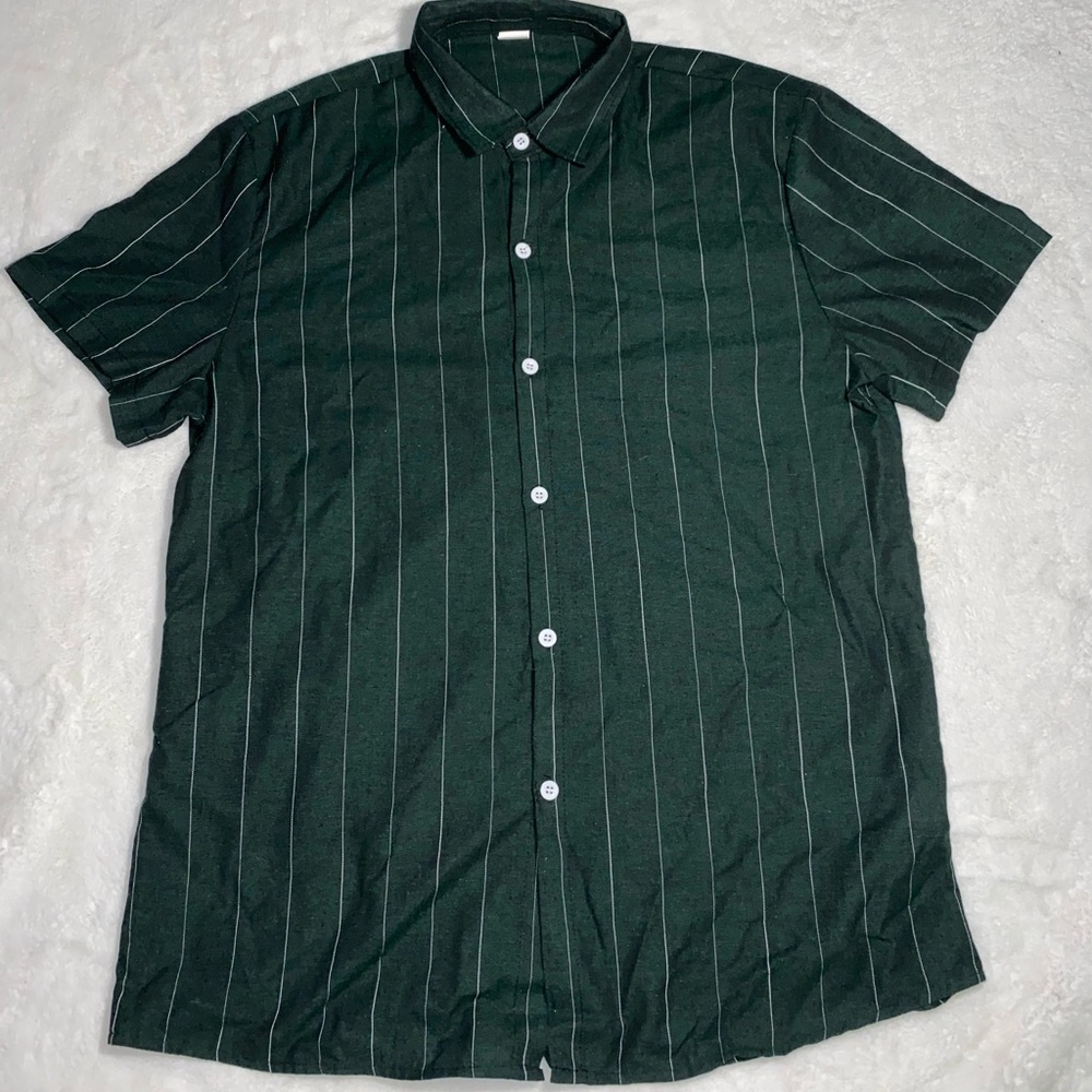 SHEIN MENS Button Down Collar Shirt Sz: Large